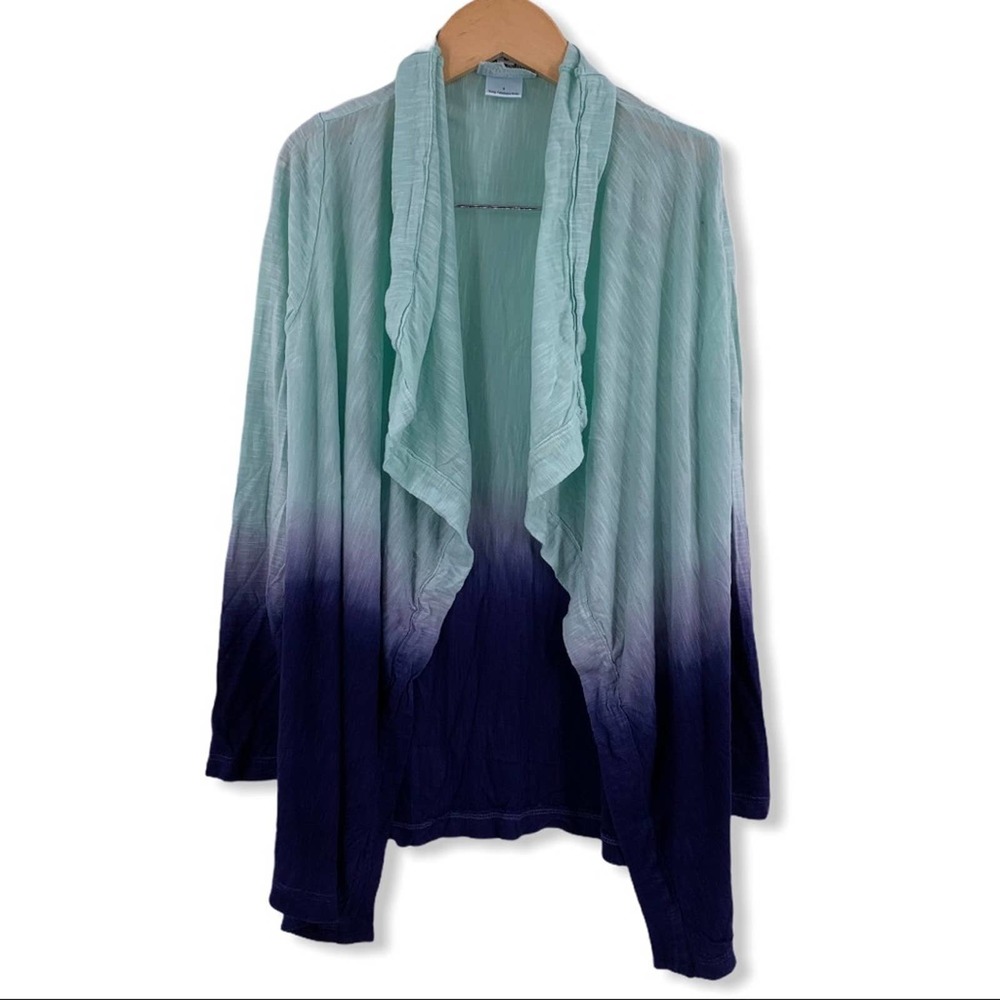 Mini YFB blue ombré open front cardigan size 8